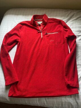 Orvis Trout Bum Fishing Fleece 1/4 zip pullover Men's Sizer Medium